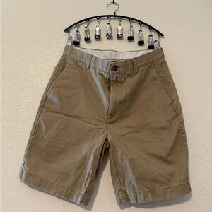 Roundtree & Yorke Men's Khaki Flat Front Shorts